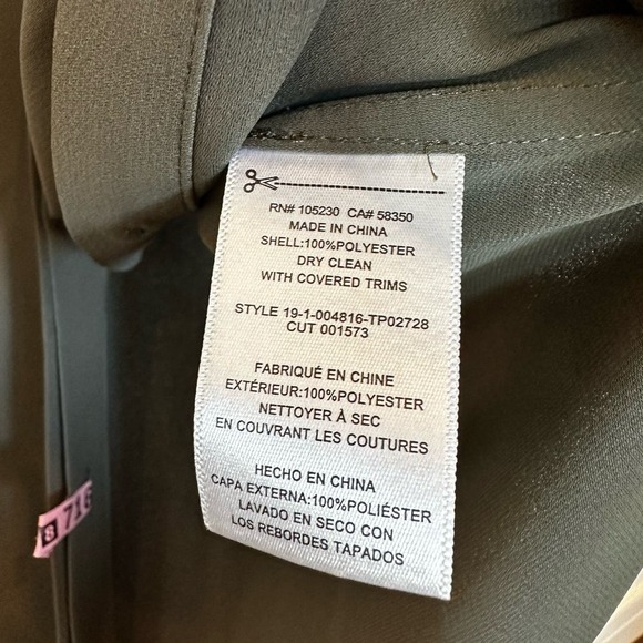 Equipment Femme Women’s Cherine Army Green Button Front Nehru Collar Blouse - Picture 4 of 9